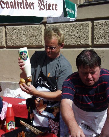 Thüringer Rostbratwurstverkauf 2002